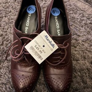 Franco Sarto Brown Oxford Shoes